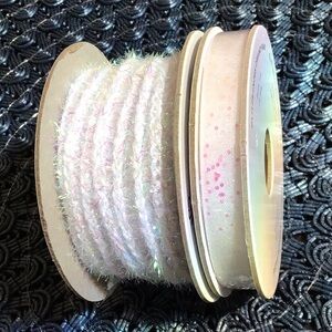 Stampin’ Up! White Iridescent Sparkly Ribbon Bundle of 2